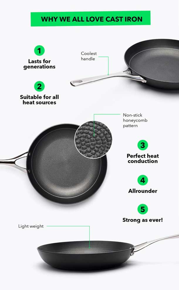 lightweight cast iron from crowd cookware