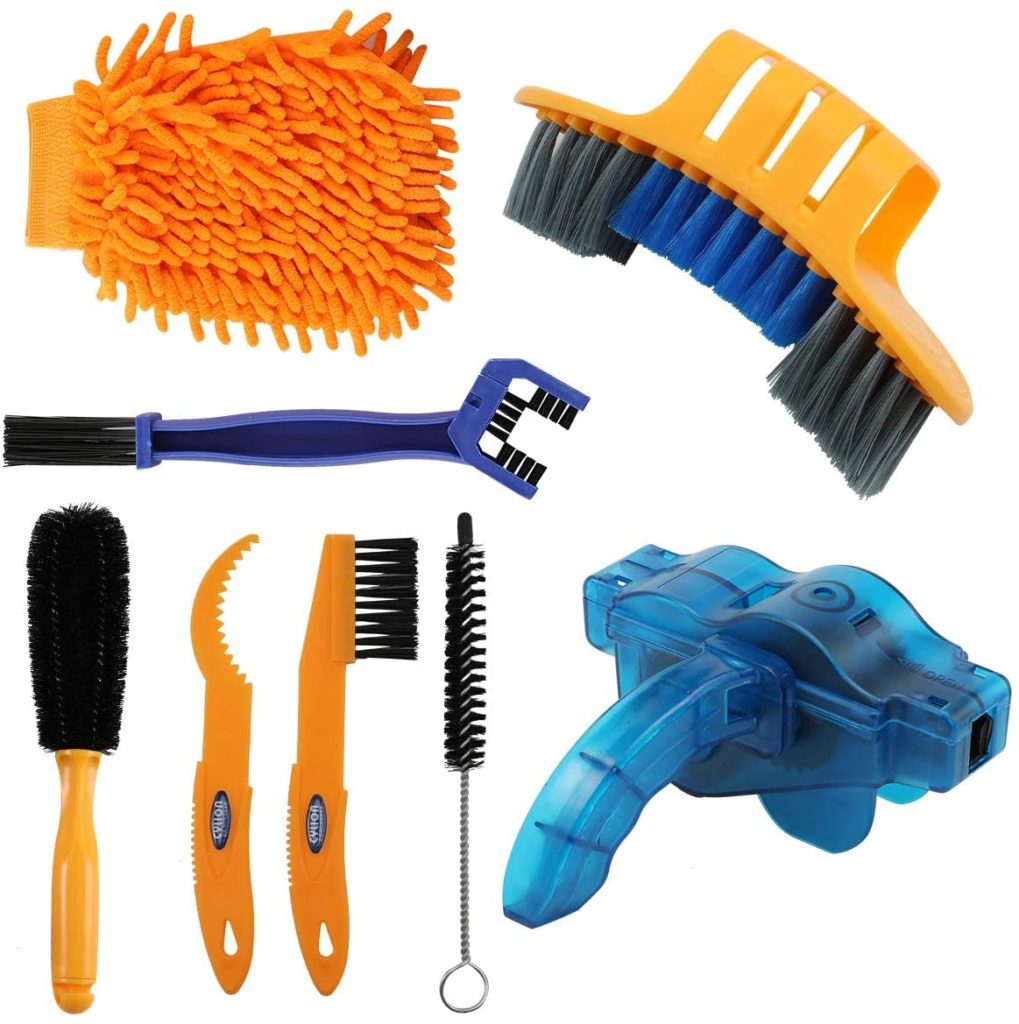 Anndason 8 Pieces Precision Bicycle Cleaning Brush Tool