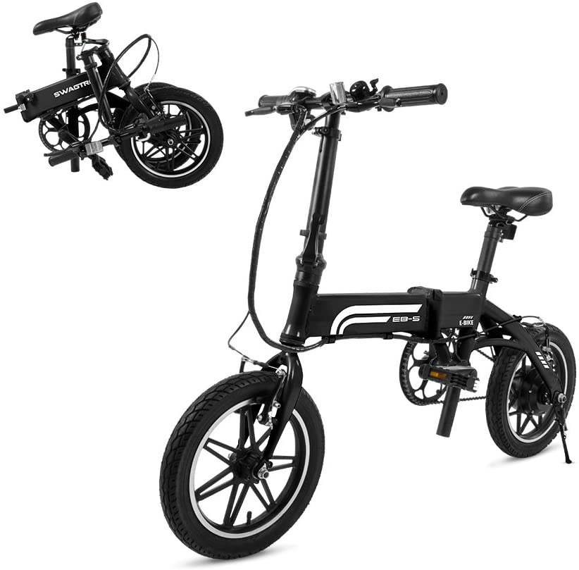  Swagtron Swagcycle EB-5 Lightweight Aluminum Folding Electric Bike