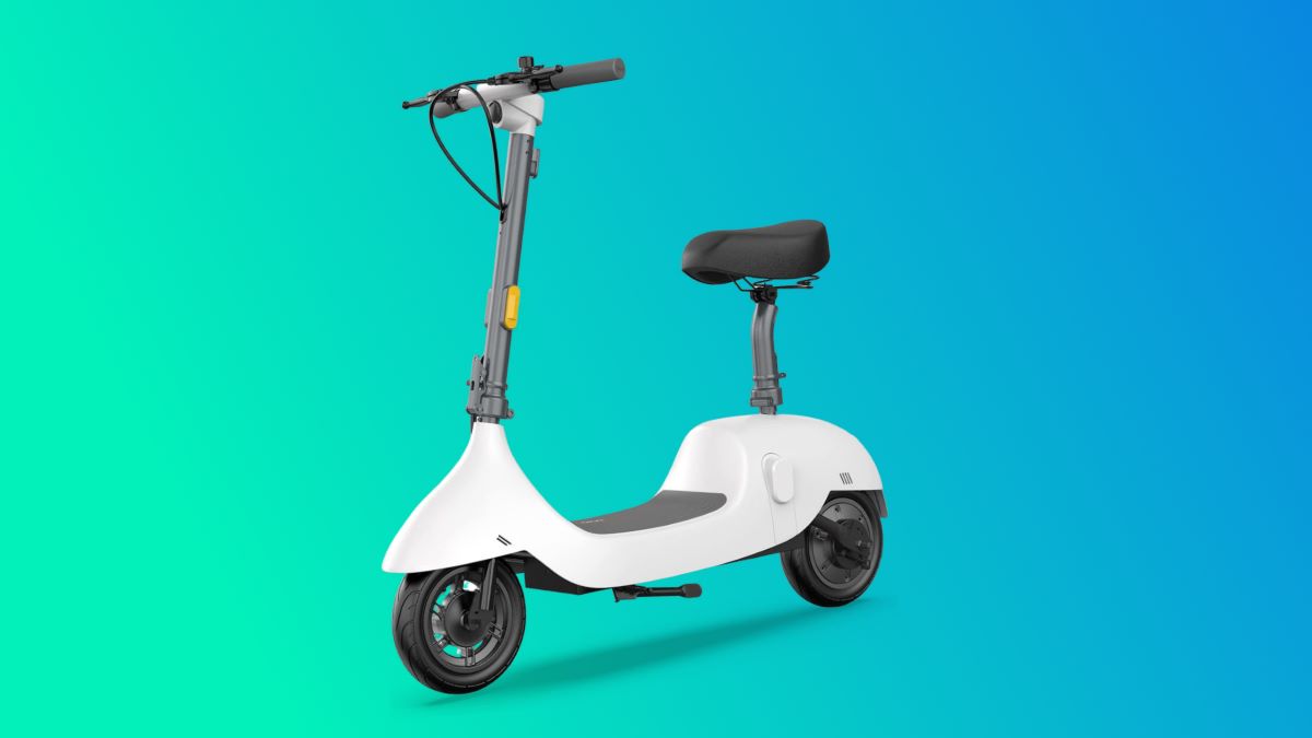 electric scooter with a seat