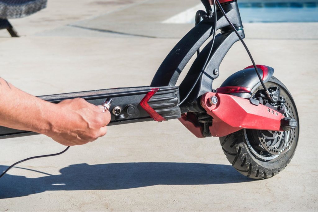 Off-Road Electric Scooter Battery & range
