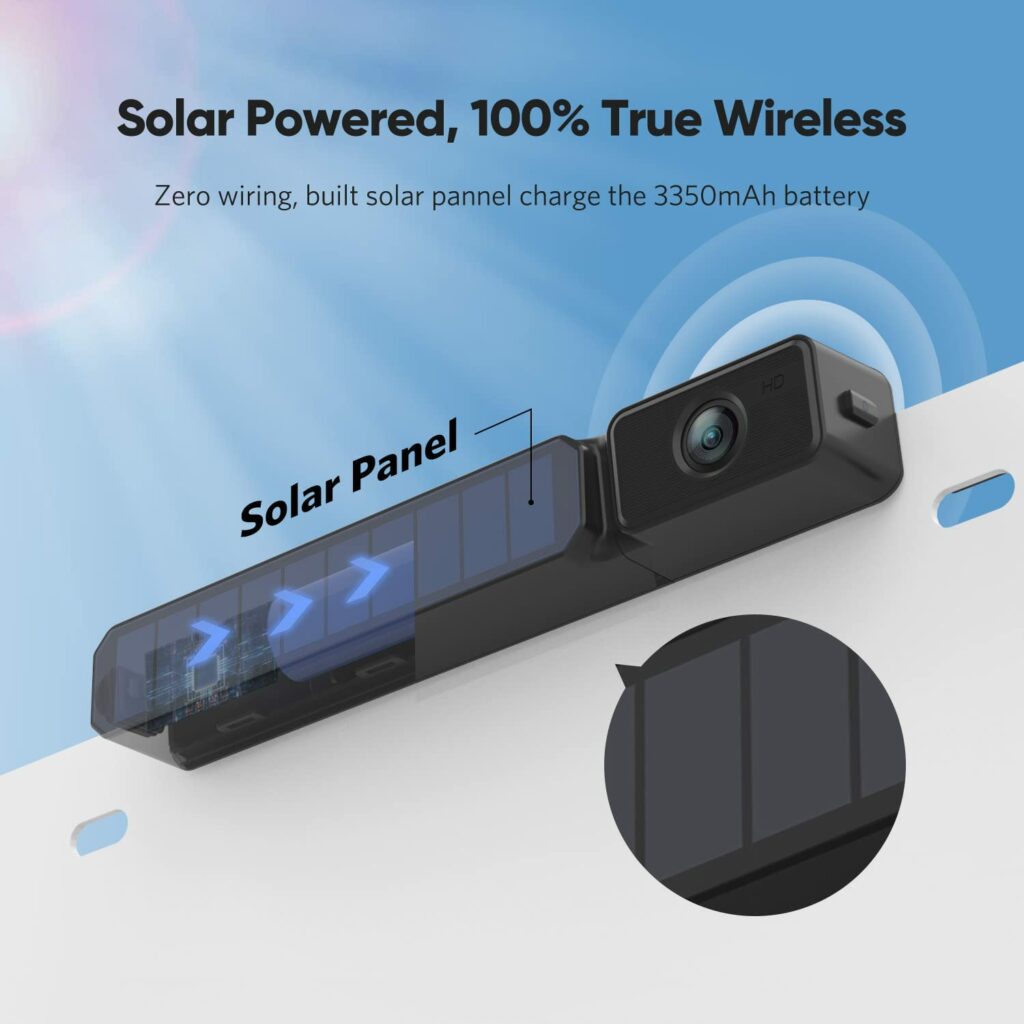 Solar Wireless Backup Camera for Car