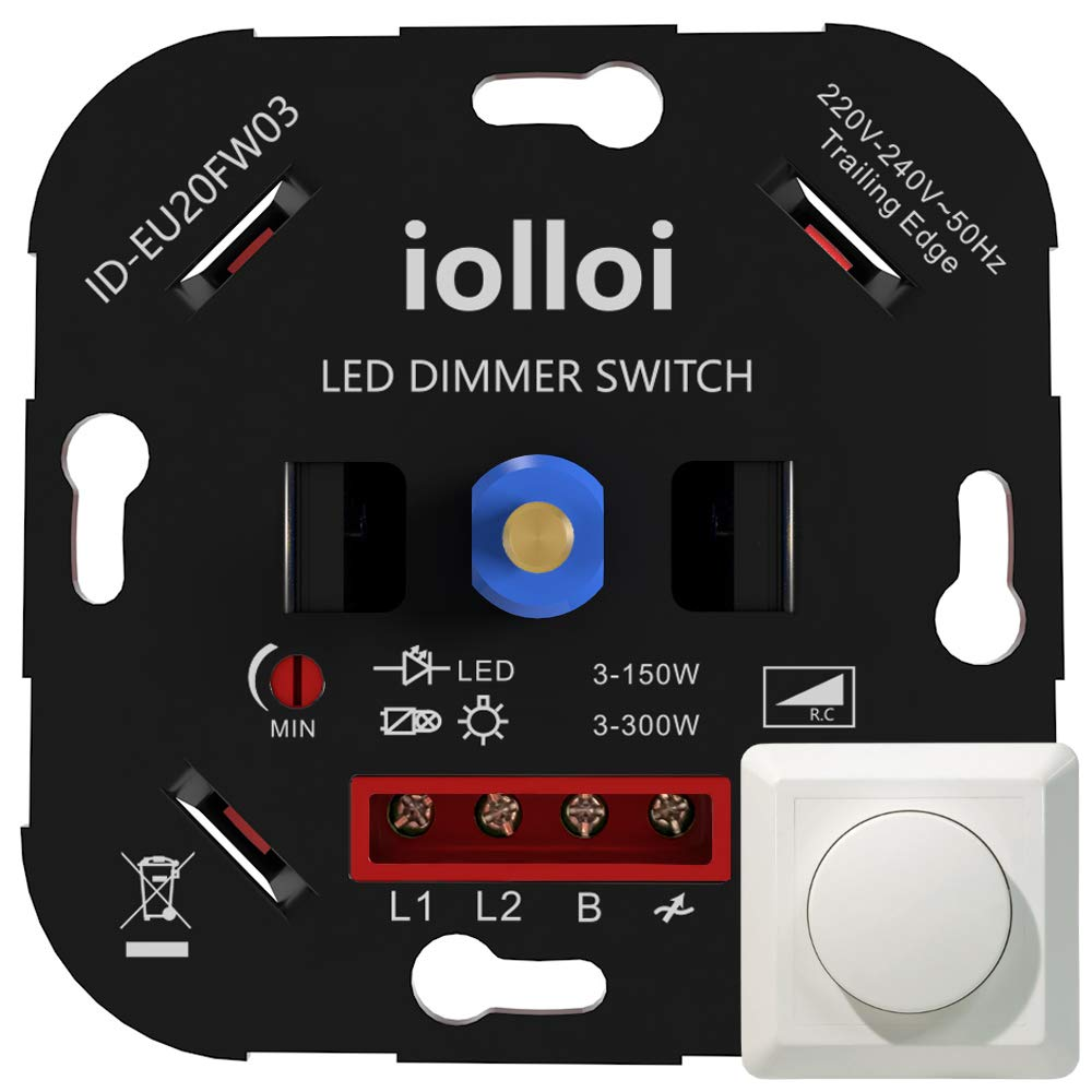 iolloi LED Dimmer Switch, Rotary Dimmer