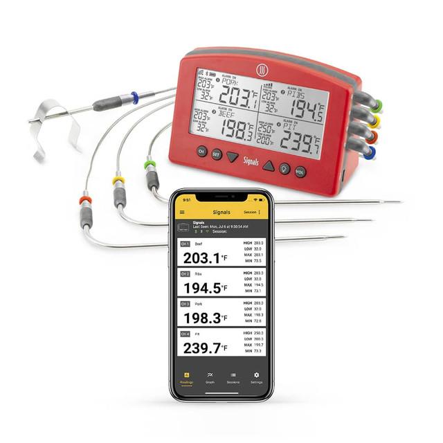 Signals BBQ Alarm Thermometer with Wi-Fi and Bluetooth Wireless Technology
