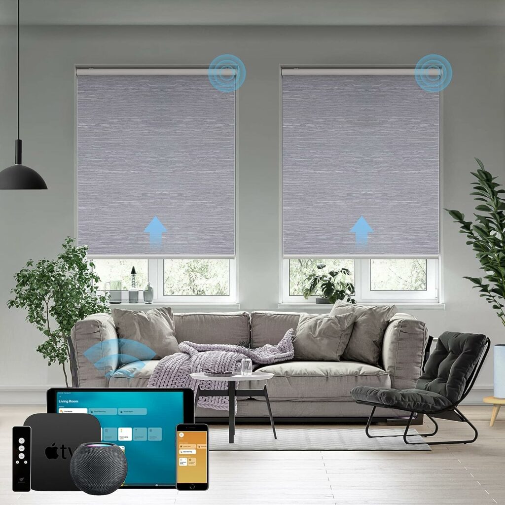SmartWings Motorized Roller Shade Work with HomeKit
