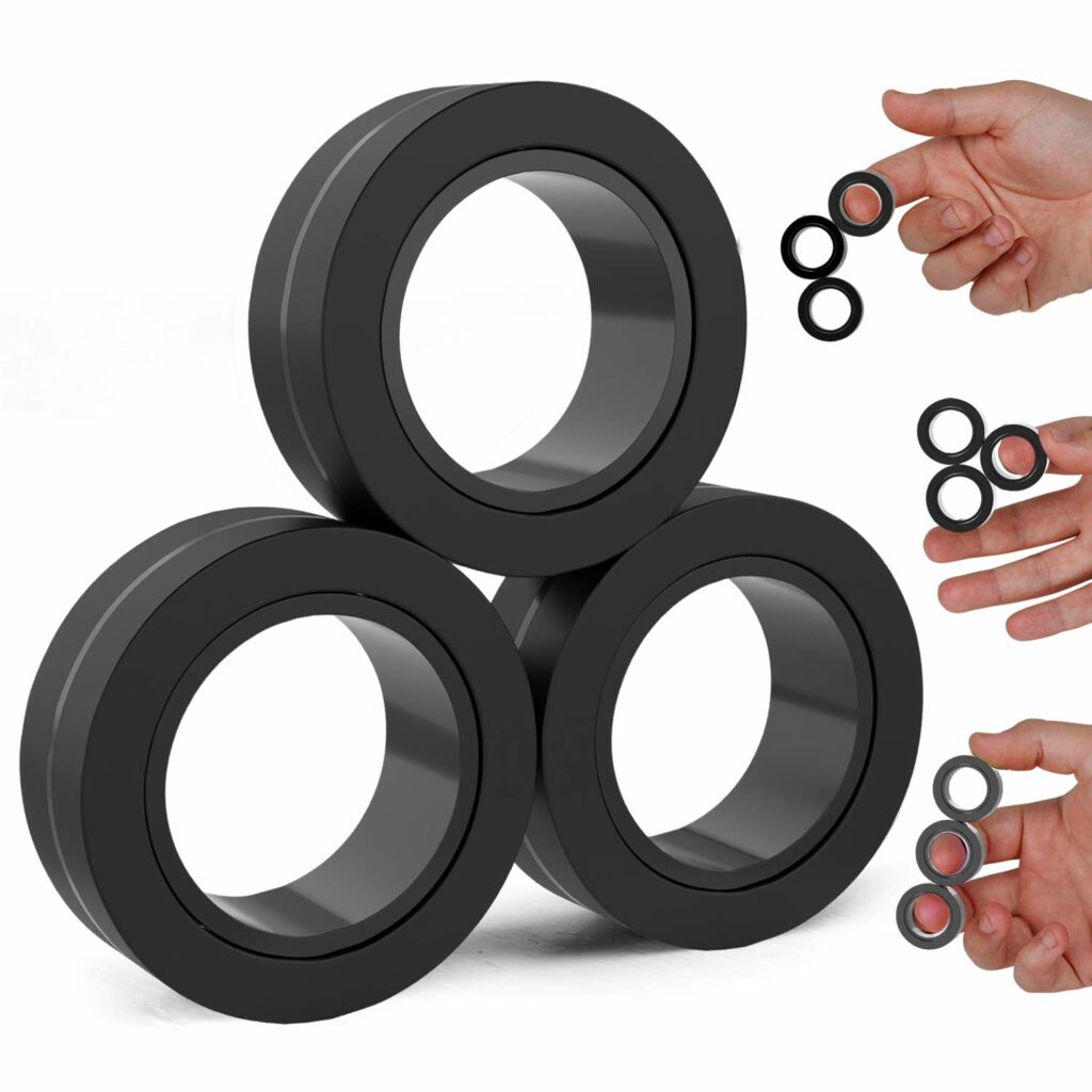 BUNMO Magnetic Rings Black