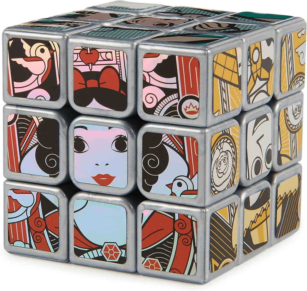 Rubik’s Cube, Disney 100th Anniversary Metallic Platinum 3x3 Cube
